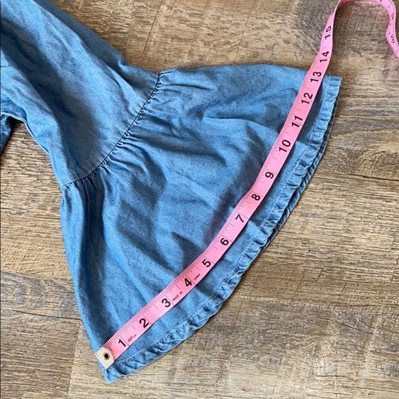 a.n.a Jean Off Shoulder Floral Embroidered Top L - Picture 11 of 11